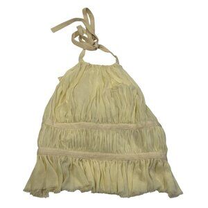 Tae Park Chiffon Wrap Top in Ivory